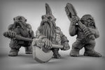 Dwarf Berserkers With Doublehanded Weapons Resin Miniature for DnD | Tabletop Gaming