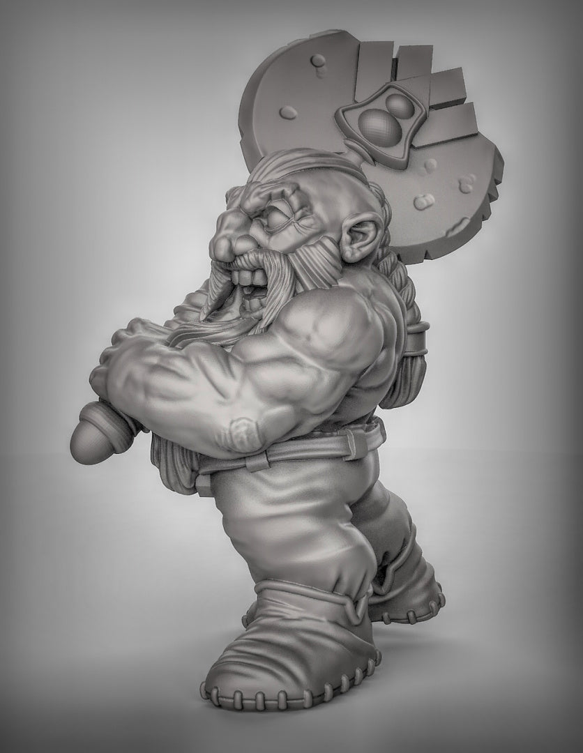 Dwarf Berserkers With Doublehanded Weapons Resin Miniature for DnD | Tabletop Gaming