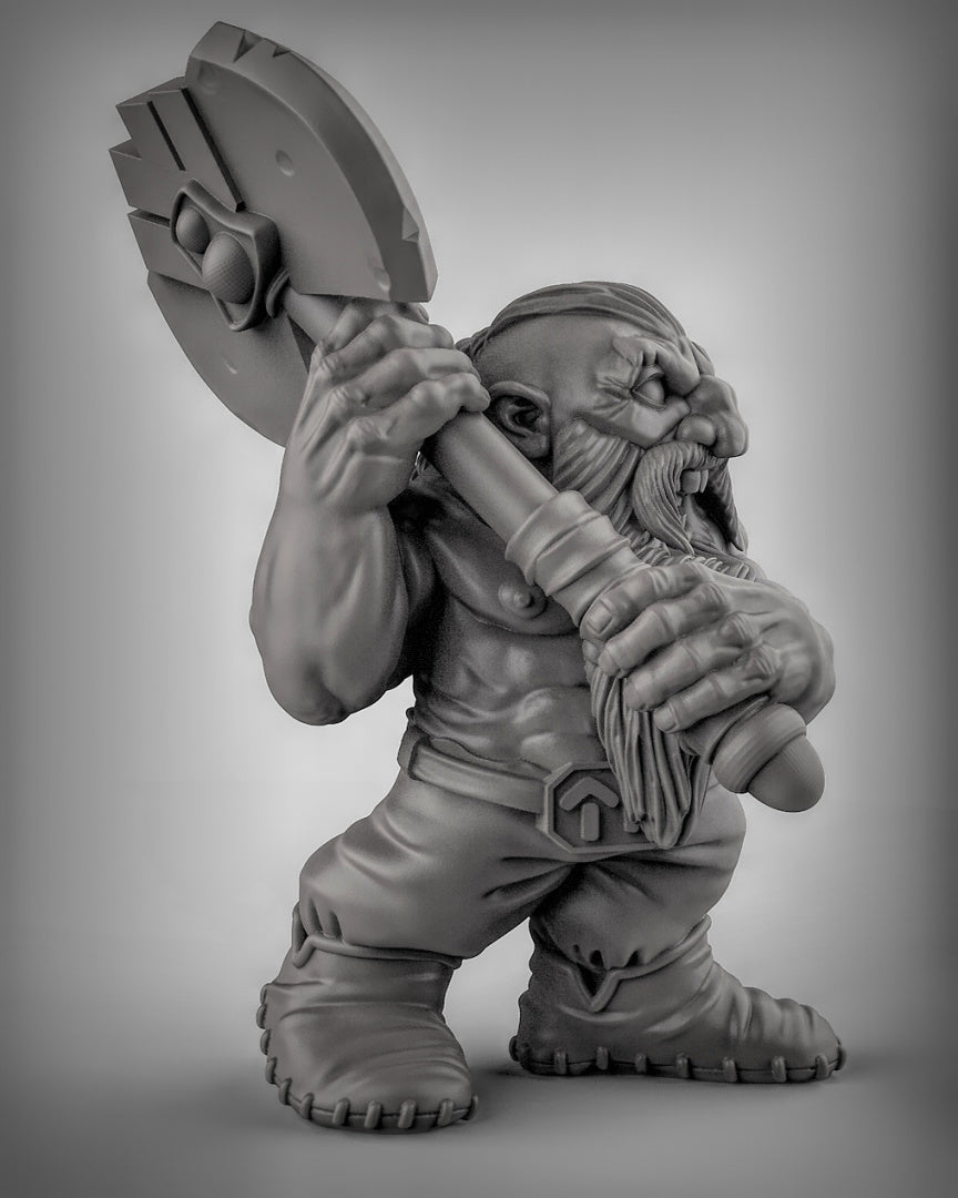 Dwarf Berserkers With Doublehanded Weapons Resin Miniature for DnD | Tabletop Gaming