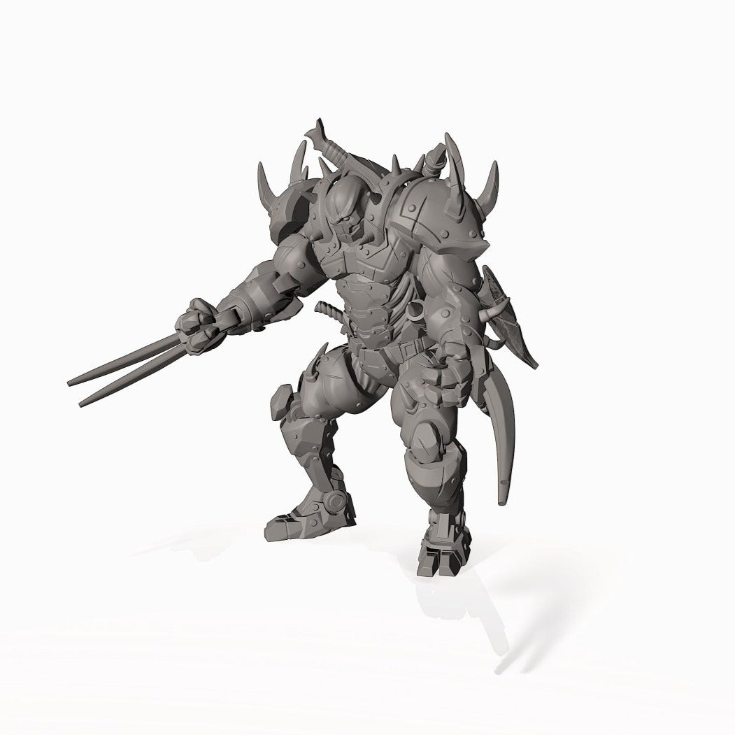 Warforged Fighter - Pit Fighter Champion Miniature