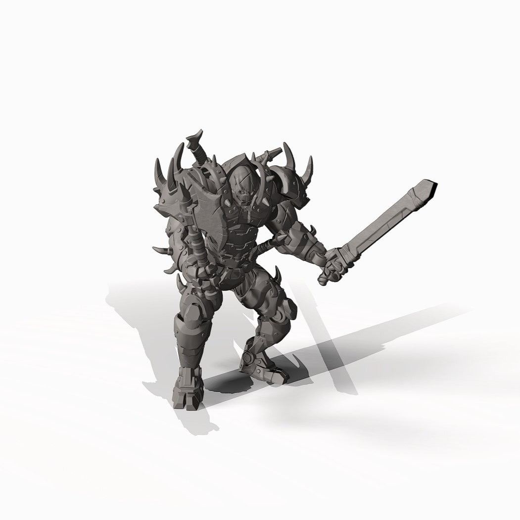 Warforged Fighter - Pit Fighter Champion Miniature