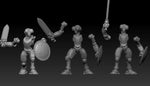 Warforged with Swords and Shields Resin Miniature for DnD | Tabletop Gaming