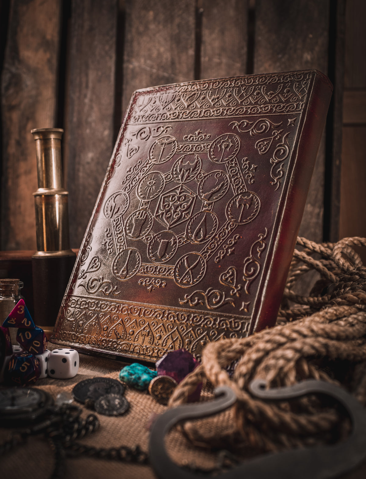 Dungeon Master (Refillable) Real Leather Notebook | Journal | Sketchbook | Campaign Log