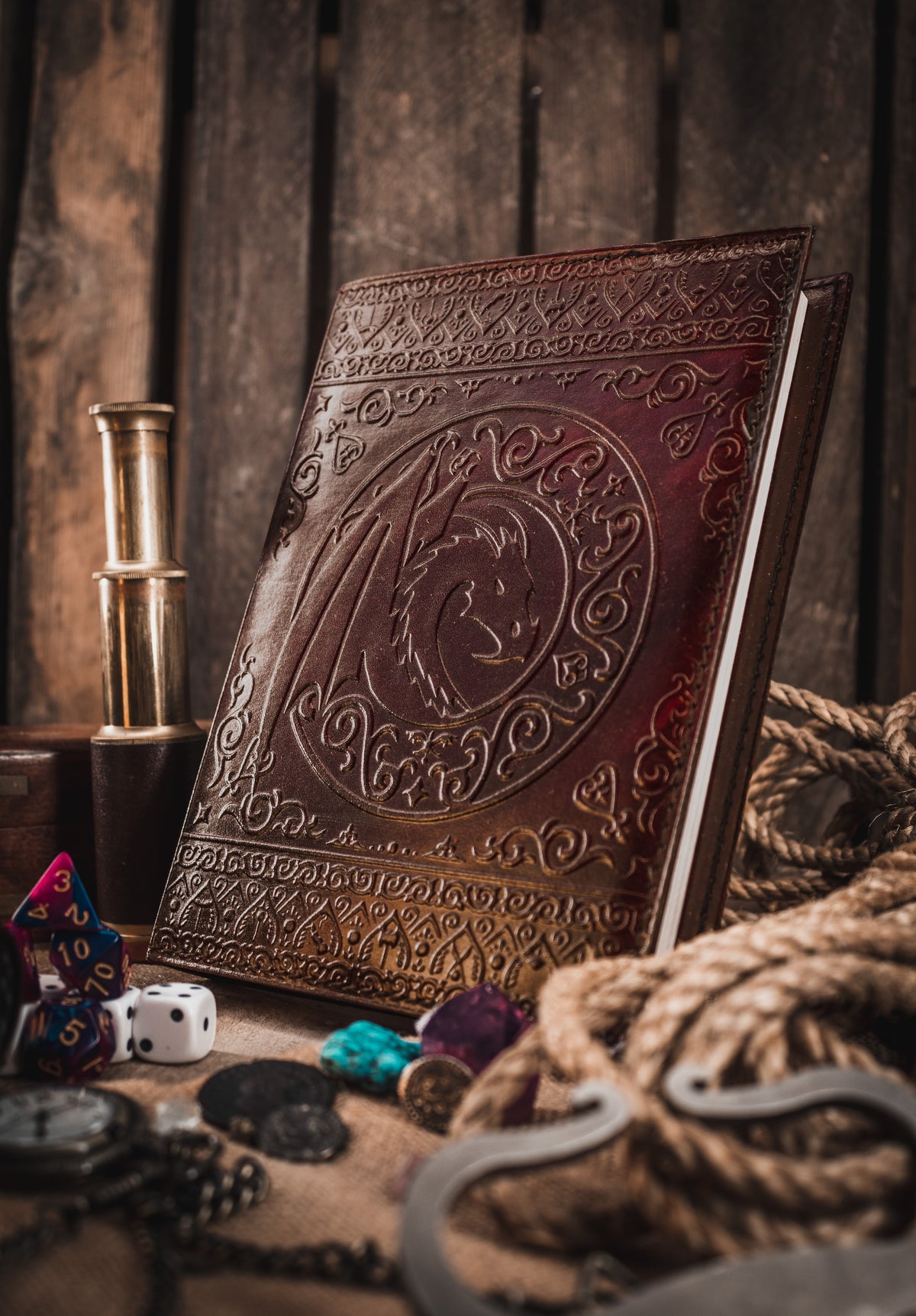 Dungeon Master (Refillable) Real Leather Notebook | Journal | Sketchbook | Campaign Log