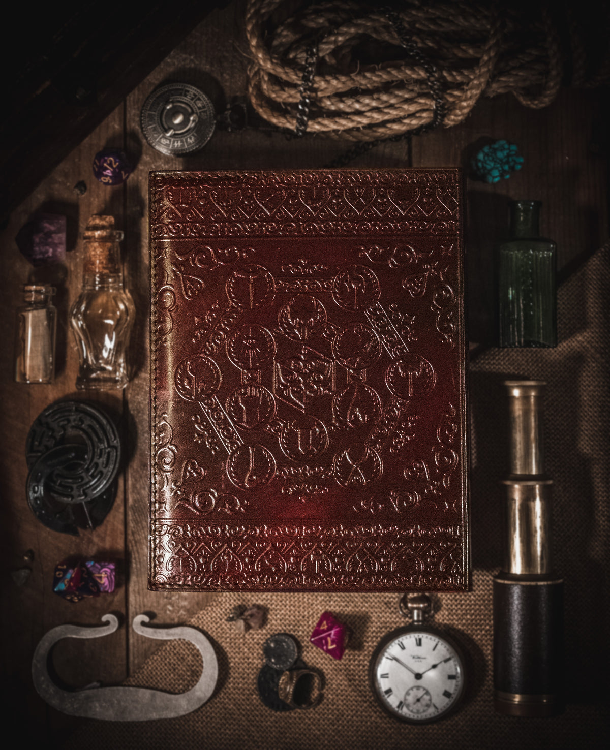 Dungeon Master (Refillable) Real Leather Notebook | Journal | Sketchbook | Campaign Log