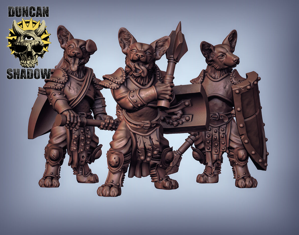Corgi Fighters Resin Miniature for DnD | Tabletop Gaming