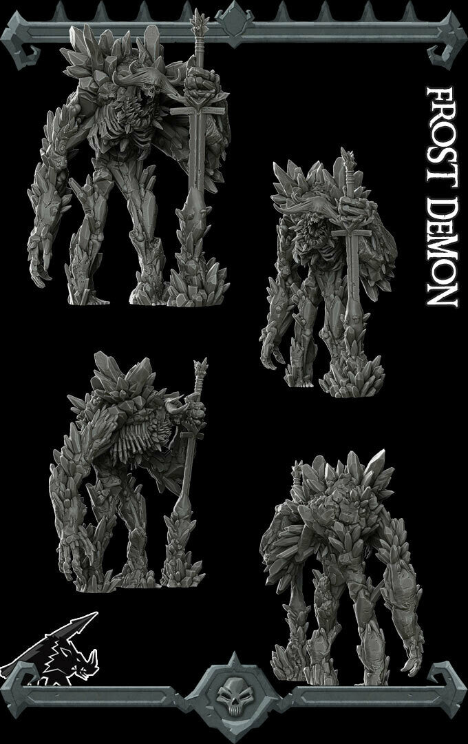 FROST DEMON - EPIC MODEL | Dungeons and Dragons Miniature I Pathfinder I Taple Top Gaming