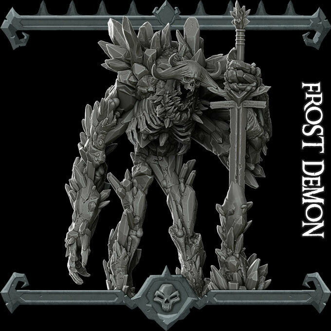 FROST DEMON - EPIC MODEL | Dungeons and Dragons Miniature I Pathfinder I Taple Top Gaming