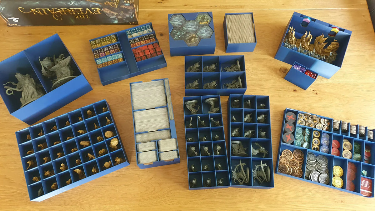 Everrain Kickstarter Game Organiser Trays | Box Inserts