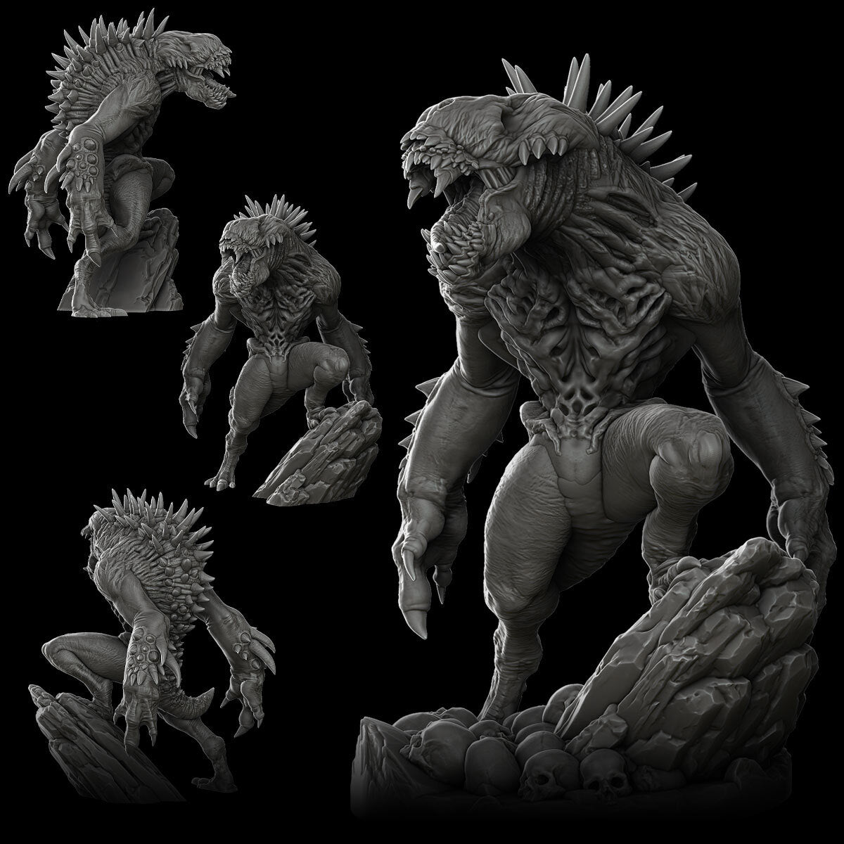 GROULER - 3D Miniature Model | Dungeons and Dragons | Pathfinder | RPG