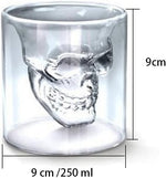 Skull Glass | 250ml | Floating Skull | BBQ Halloween Party