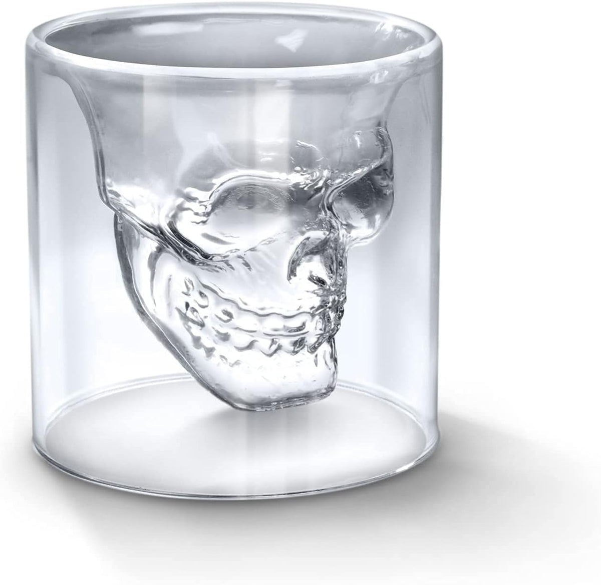 Skull Glass | 250ml | Floating Skull | BBQ Halloween Party