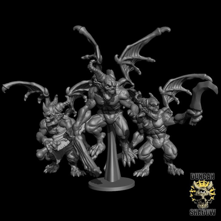 Imps with Swords x3 Resin Miniature Models for DnD | Tabletop Gaming I Halloween