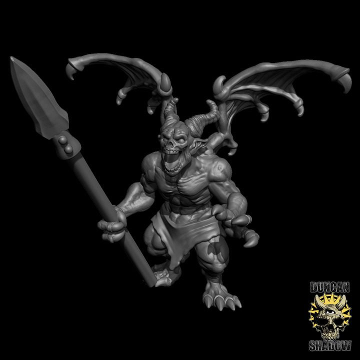 Imps with Spears x3 Resin Miniature Models for DnD | Tabletop Gaming I Halloween