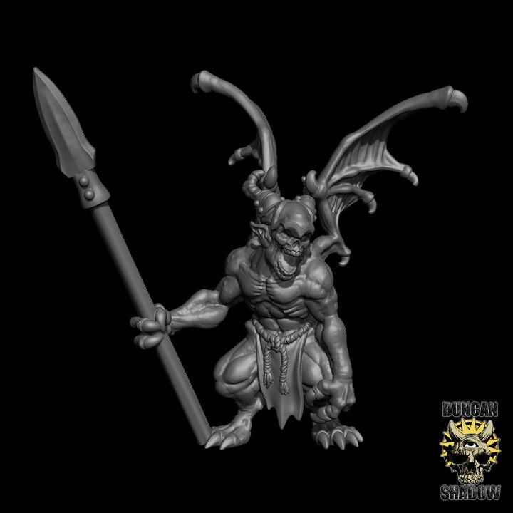 Imps with Spears x3 Resin Miniature Models for DnD | Tabletop Gaming I Halloween