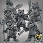 Badger Folk Knights with Polearms - Image 1