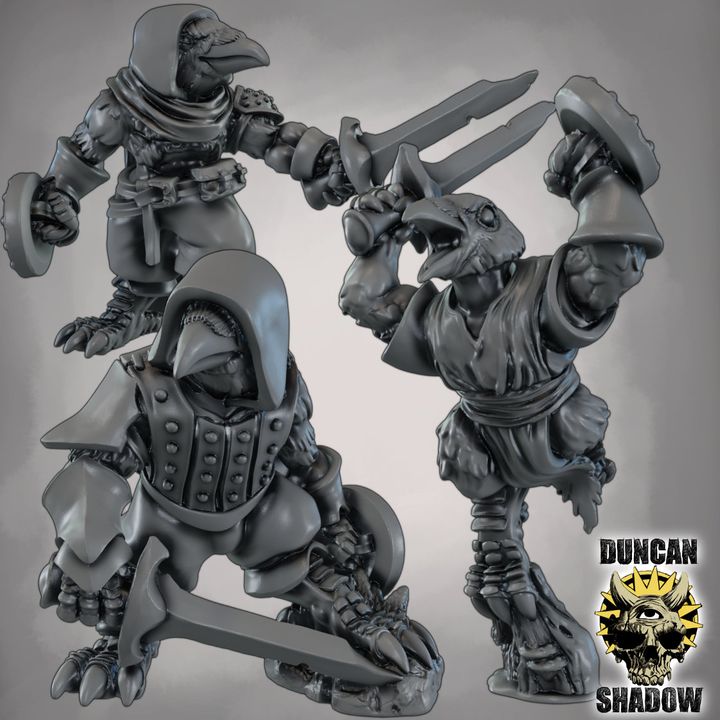 Crow Folk with Swords and Shields - Image 1