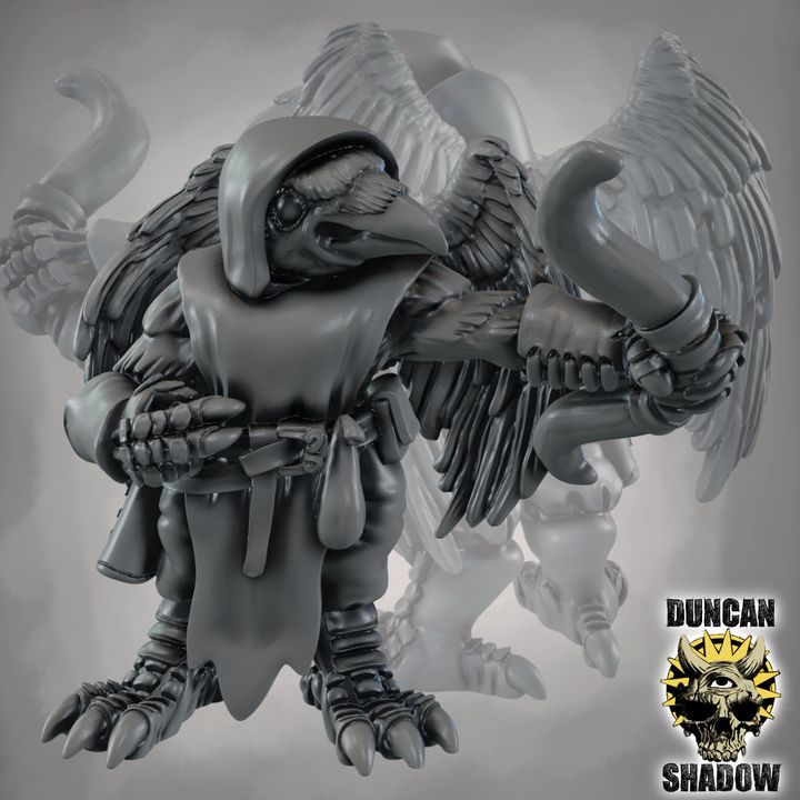 Winged Crow Folk with Bows - Image 2