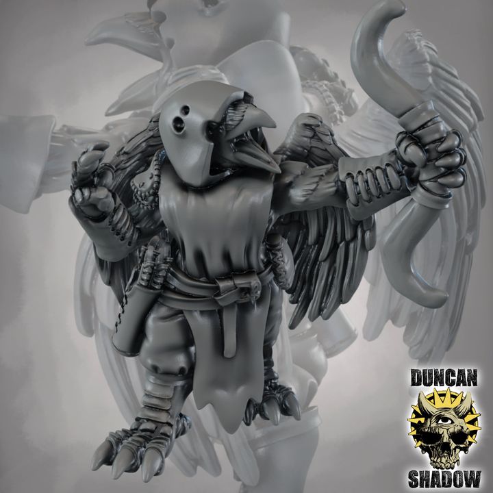 Winged Crow Folk with Bows - Image 3