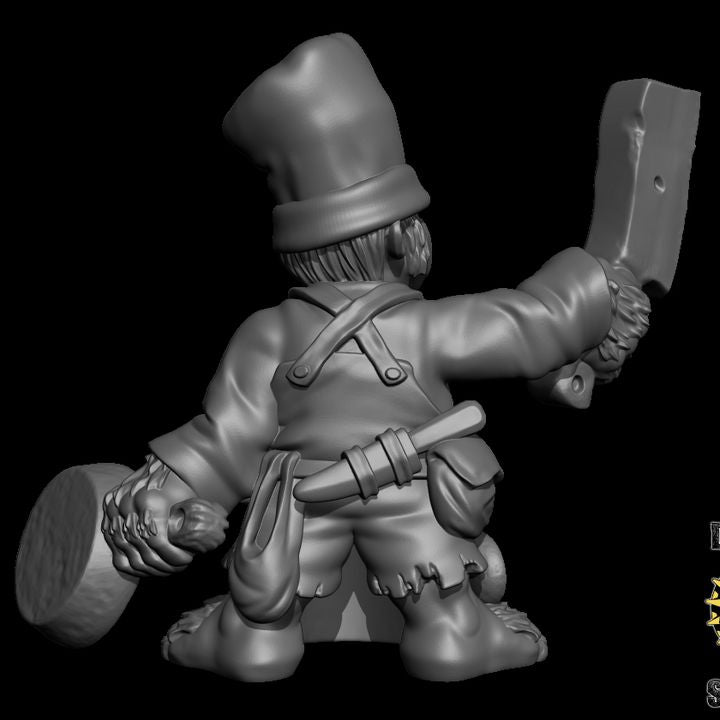 Halfling Cook| Chef | Resin Miniature Model for DnD | Tabletop Gaming