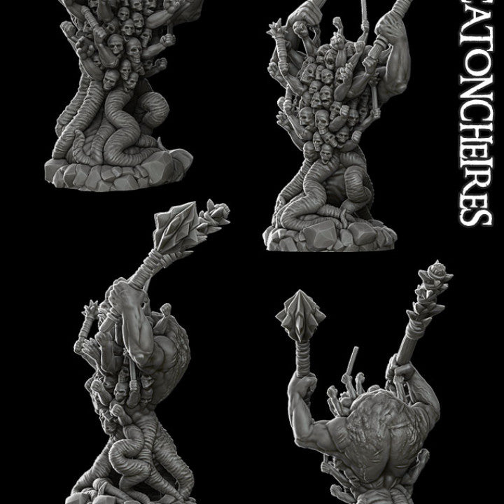 HECATONCHEIRES Giant Resin 3D Printed Fantasy Miniature D&D Tabletop RPG