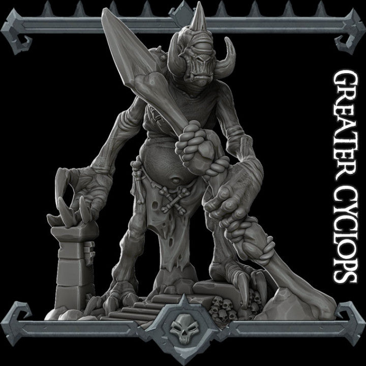 GREATER CYCLOPS Giant Resin 3D Printed Fantasy Miniature D&D Tabletop RPG