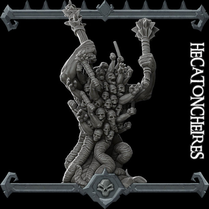 HECATONCHEIRES Giant Resin 3D Printed Fantasy Miniature D&D Tabletop RPG