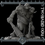 2 HEADED OGRE Giant Resin 3D Printed Fantasy Miniature D&D Tabletop RPG
