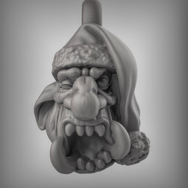 Christmas head tree decorations - Resin Miniature for DnD & Warhammer | 28mm/32mm