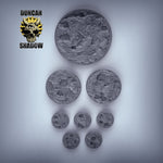 Blasted Wastetland Bases | Highly Detailed Scenic Bases | 28mm 32mm for DnD D&D Tabletop Gaming | Duncan Shadow