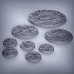 Blasted Wastetland Bases | Highly Detailed Scenic Bases | 28mm 32mm for DnD D&D Tabletop Gaming | Duncan Shadow