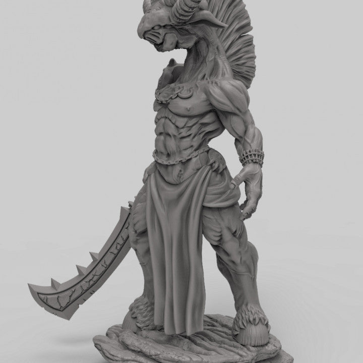 Tikbalan resin miniature - alternate angle