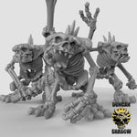 Skeleton River Trolls - Resin Miniature for DnD & Warhammer | 28mm/32mm