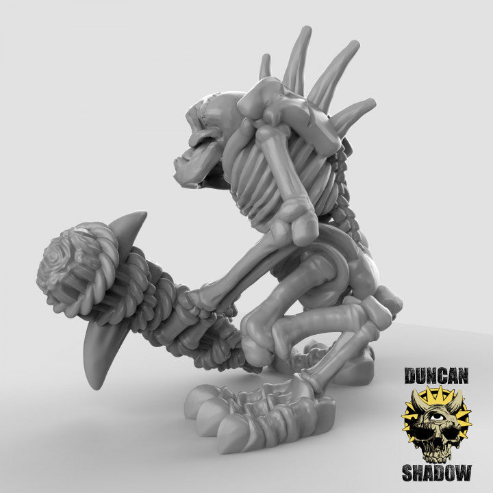 Skeleton River Trolls - Resin Miniature for DnD & Warhammer | 28mm/32mm