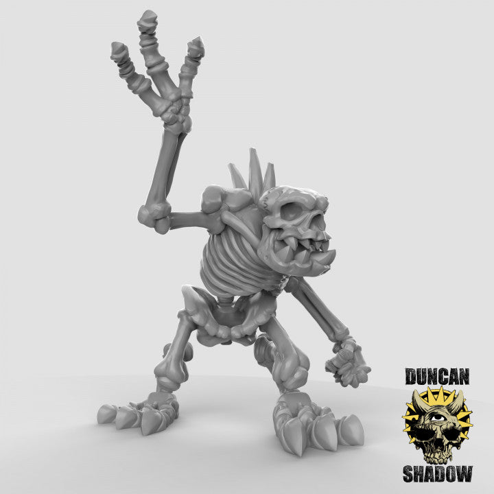 Skeleton River Trolls - Resin Miniature for DnD & Warhammer | 28mm/32mm