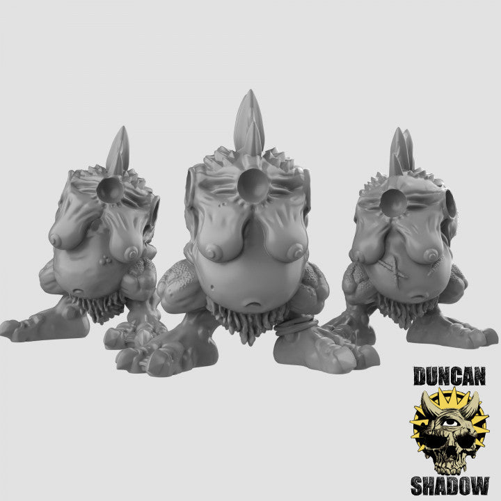 Female Troll Body's - Resin Miniature for DnD & Warhammer | 28mm/32mm