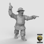 Town Guards with Clubs - Resin Miniature for DnD & Warhammer | 28mm/32mm