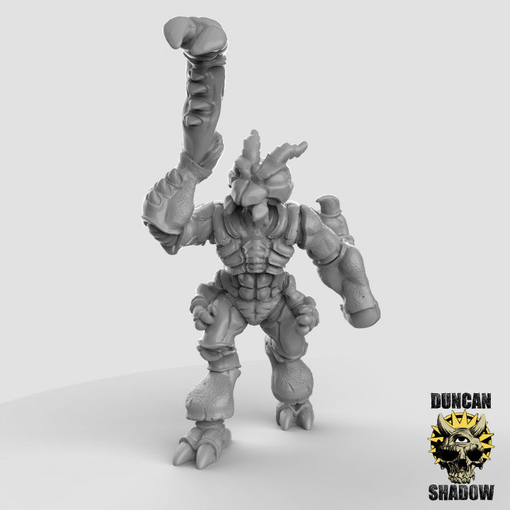 Thri-Kreen Mantis arms resin miniature - alternate angle