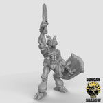 Thri-Kreen with Swords and Shields - Resin Miniature for DnD & Warhammer | 28mm/32mm