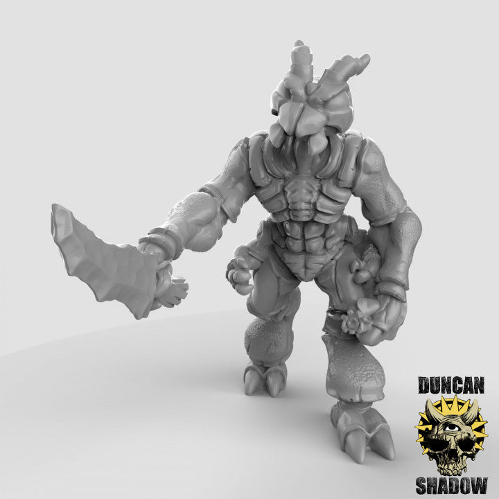 Thri-Kreen with Daggers resin miniature for DnD and tabletop RPGs