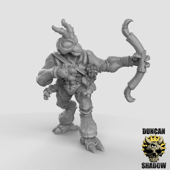 Thri-Kreen with bows - Resin Miniature for DnD & Warhammer | 28mm/32mm