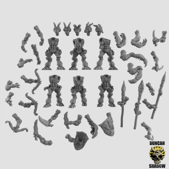 Thri-Kreen Multipart Kit - Customisable Resin Miniatures | DnD & Warhammer | 28mm