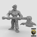 Ghouls with Great axes - 3 Poses - Resin Miniatures for DnD & Warhammer | 28mm/32mm