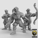 Ghouls with Bows resin miniature for DnD and tabletop RPGs