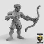 Ghouls with Bows - Resin Miniature for DnD & Warhammer | 28mm/32mm