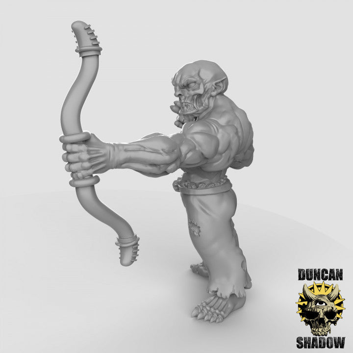 Ghouls with Bows - Resin Miniature for DnD & Warhammer | 28mm/32mm