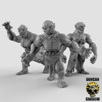 Ghouls - 3 Poses - Resin Miniatures for DnD & Warhammer | 28mm/32mm