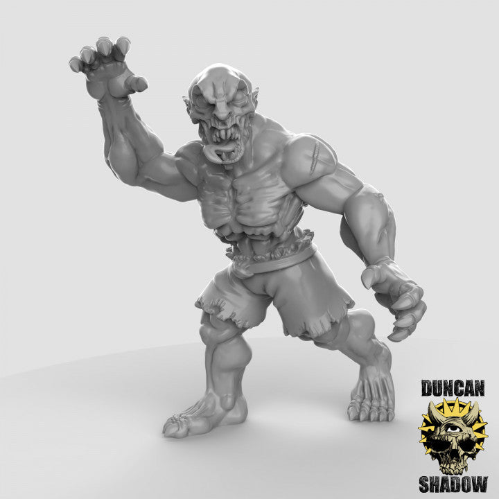 Ghouls - 3 Poses - Resin Miniatures for DnD & Warhammer | 28mm/32mm