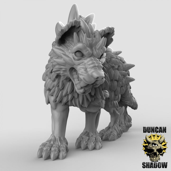 Dire Wolves - Resin Miniature for DnD & Warhammer | 28mm/32mm