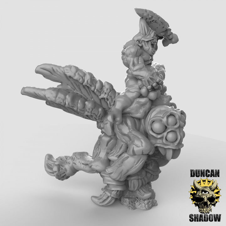 15mm Plague Demons on Demonic flys - Image 3